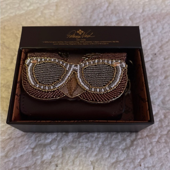 Patricia Nash Owl Cutout Mini Lanza Gift Box Hazelnut NIB - Picture 1 of 8